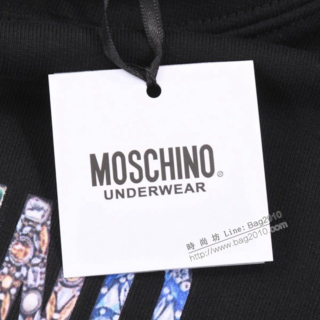 Moschino專櫃莫斯奇諾2023FW新款印花連帽衛衣 男女同款 tzy3150
